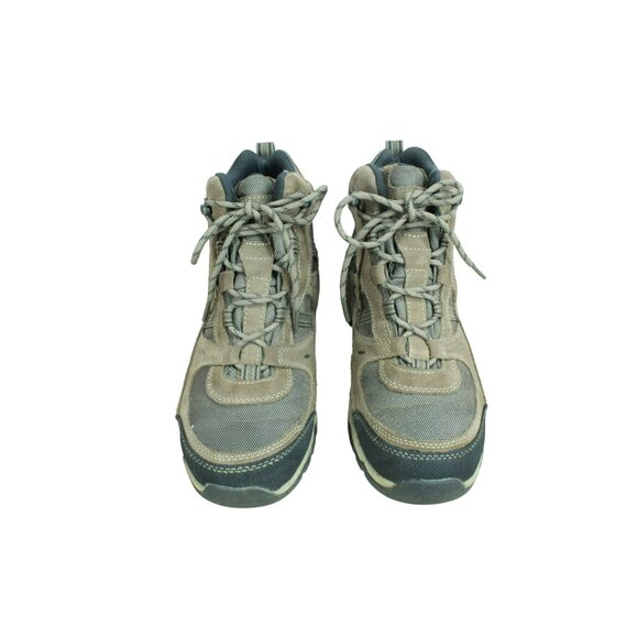 LL Bean Model 4 Brown Suede Waterproof Lace Up Trail Hiking Boots Size 9 Wide - Picture 5 of 9